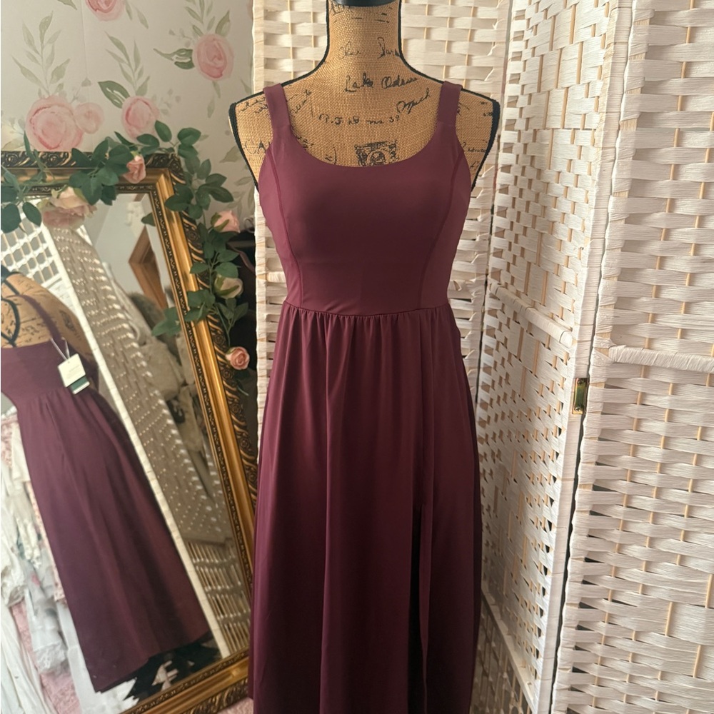 HALARA Burgundy Midi Dress - Picture 8 of 11